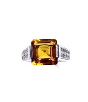 Anello Stocco Gioielli Donna in Oro bianco Quarzo MODE-16 - MODE-16